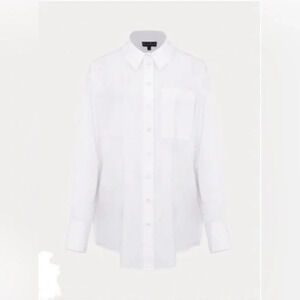 Gant Shirt Women Size XL White Ex Boyfriend Preppy Button Down Academia Classic